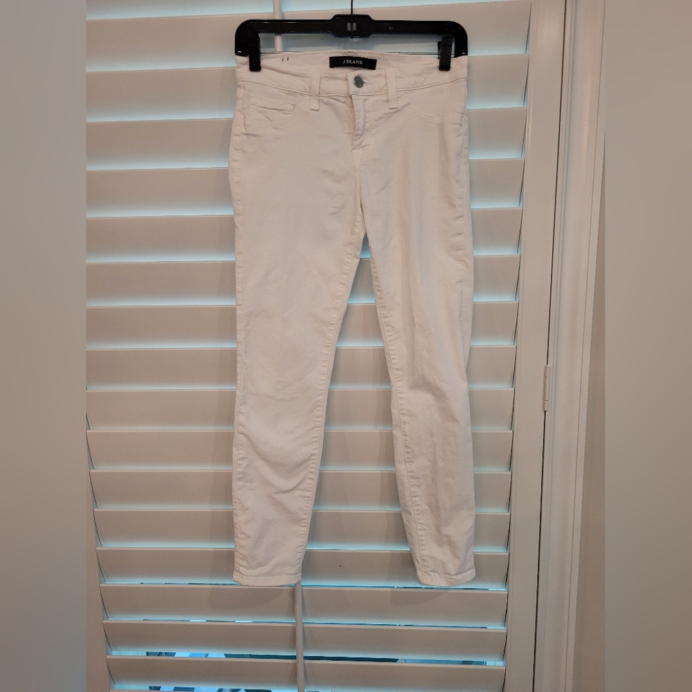 J. Brand White Slim Fit Pants